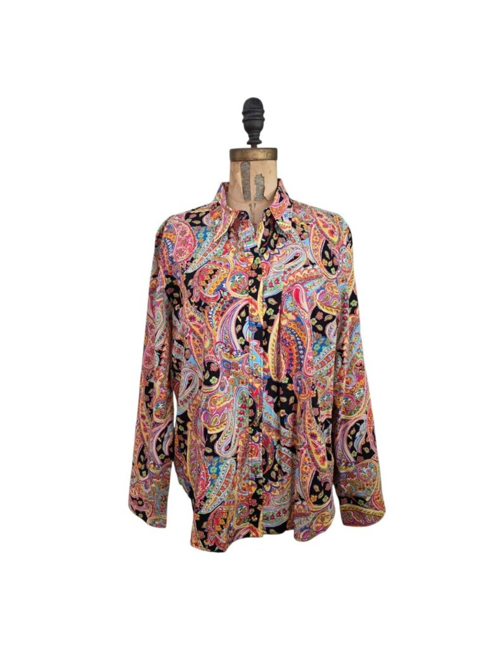 Chaps Button Down Shirt Paisley Multi XL